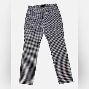Ivanka Trump Navy and White Gingham Top